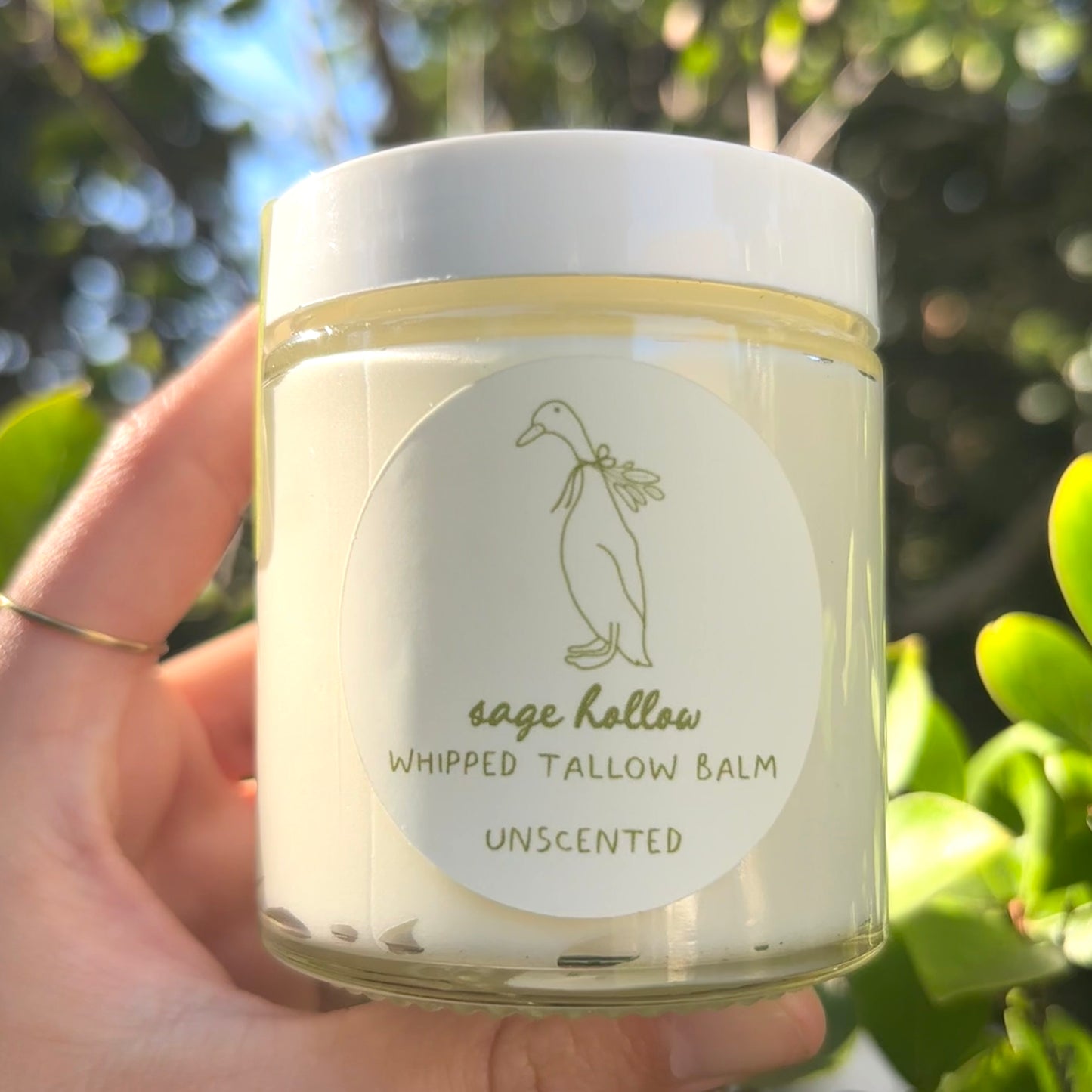 whipped tallow balm: unscented